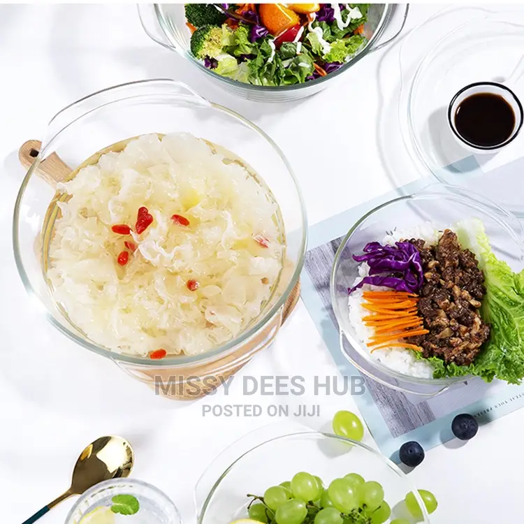3pcs Glass Bowl Set