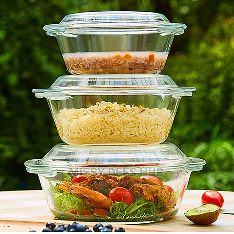 3pcs Glass Bowl Set