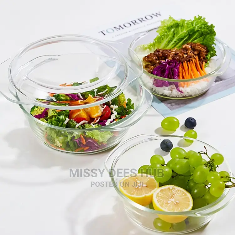 3pcs Glass Bowl Set