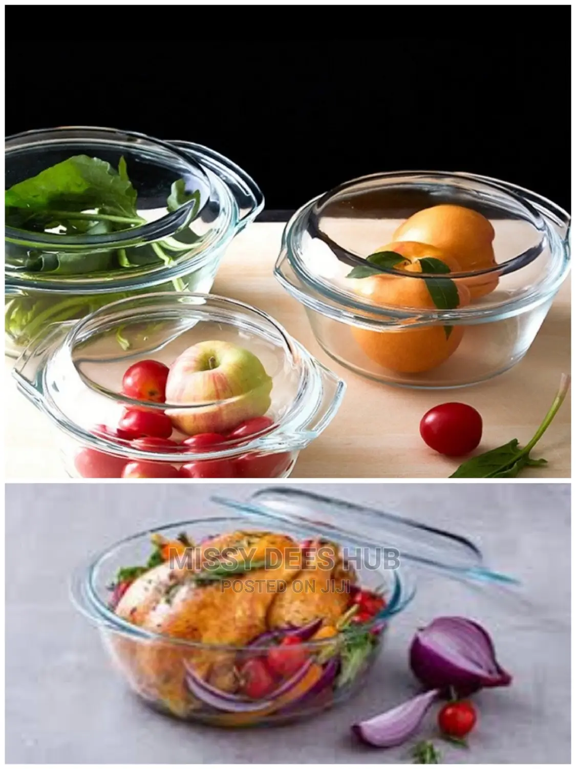 3pcs Glass Bowl Set