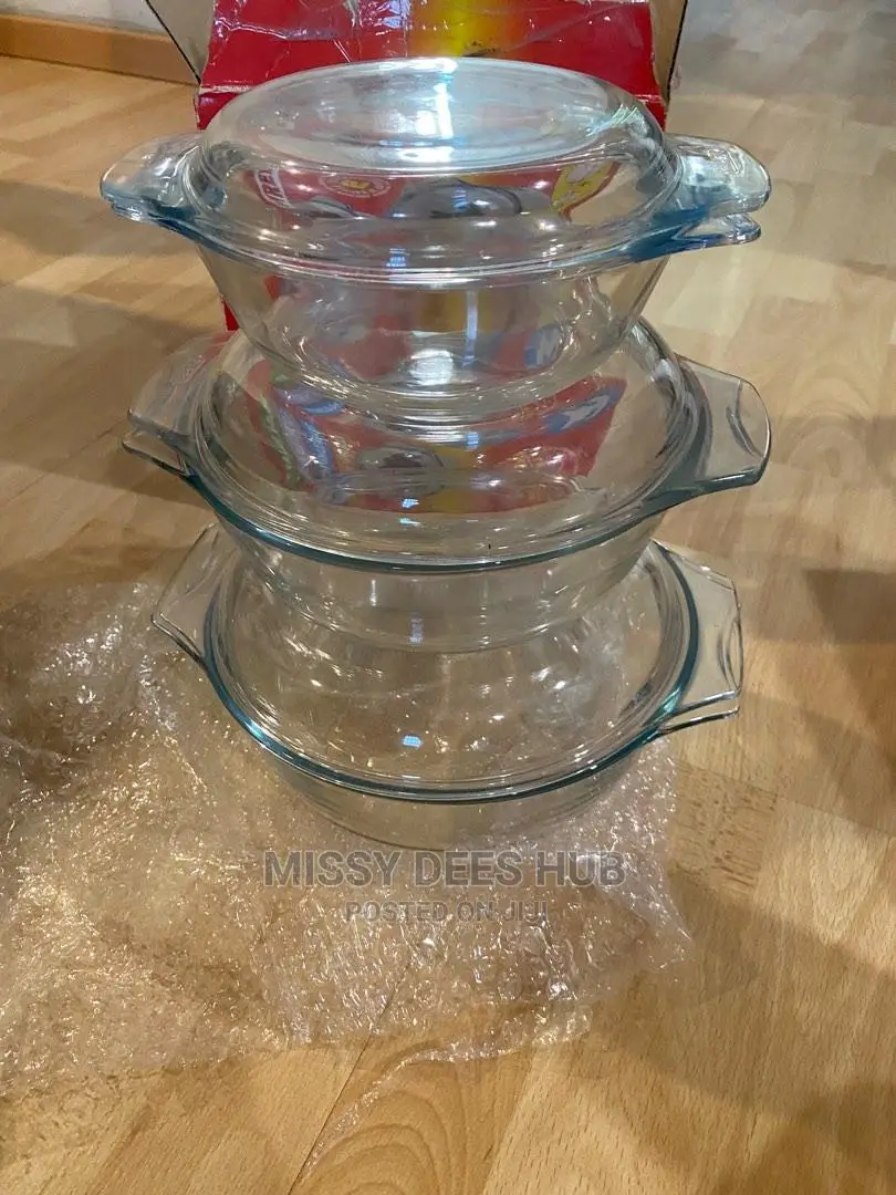3pcs Glass Bowl Set