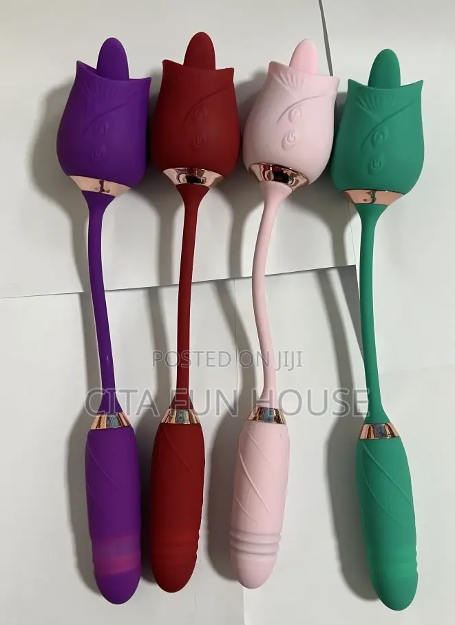 Rose Thrusting Clit Licker/ Dildo Vibrator