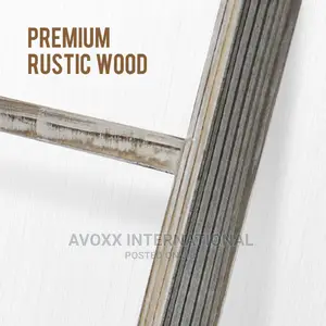 RHF 48" Blanket Ladder Rustic,Ladder Shelf,Leaning Shelf