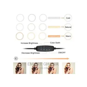 10inch LED Selfie Ring Light 26cm Dimmable Camera Phone With
