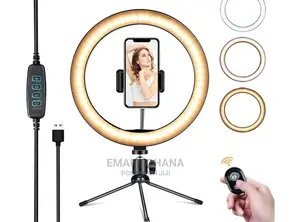 10inch LED Selfie Ring Light 26cm Dimmable Camera Phone With