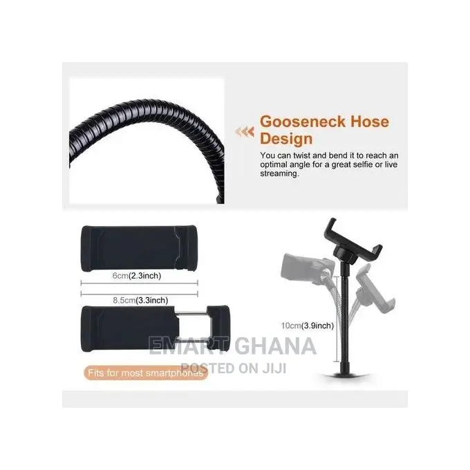 Lampe À Anneau De Bureau 10.2", 3 Modes LED, Lampe À Selfie