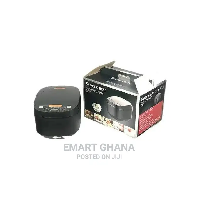 Silver Crest Digital Smart Rice Cooker- 5L - Black