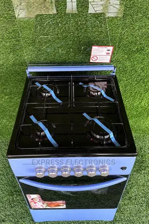 Essential Blue Modern Volcano Sliver Shining Knobs Gas Stove
