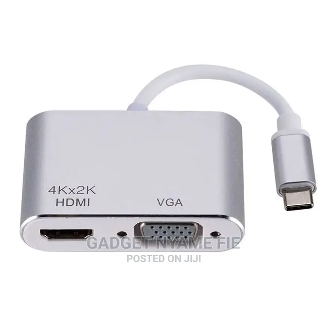 Type C HDMI Converter Support USB-C to VGA Port Adapter Hub