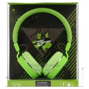Photo - TV10 Foldable Headphone With Remote/Mic - Green