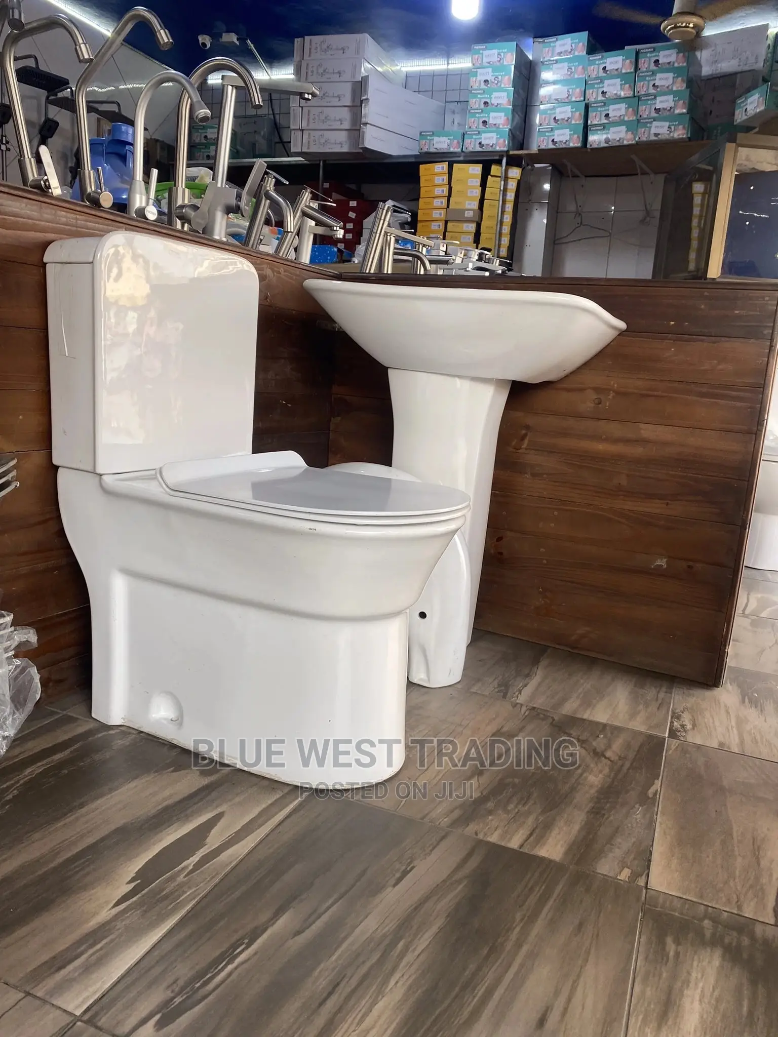 Water Closet With Basin Stand (Master Bedroom)