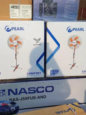Pearl Durable 16" Standing Fan With 4 Blades