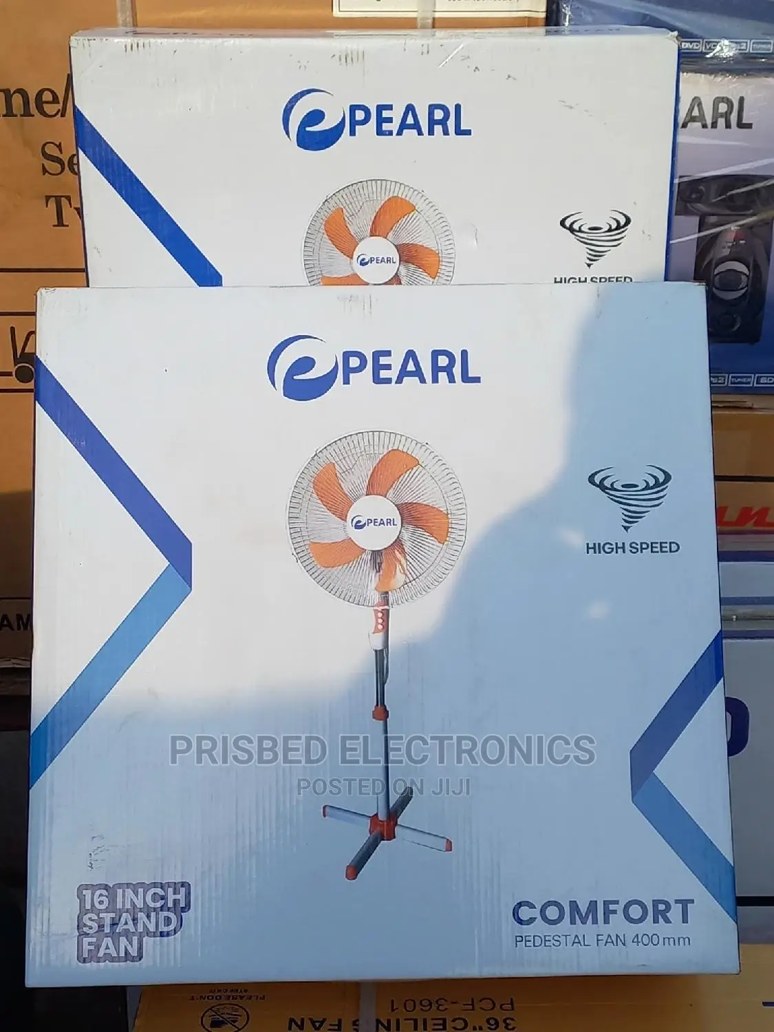 Pearl Durable 16" Standing Fan With 4 Blades