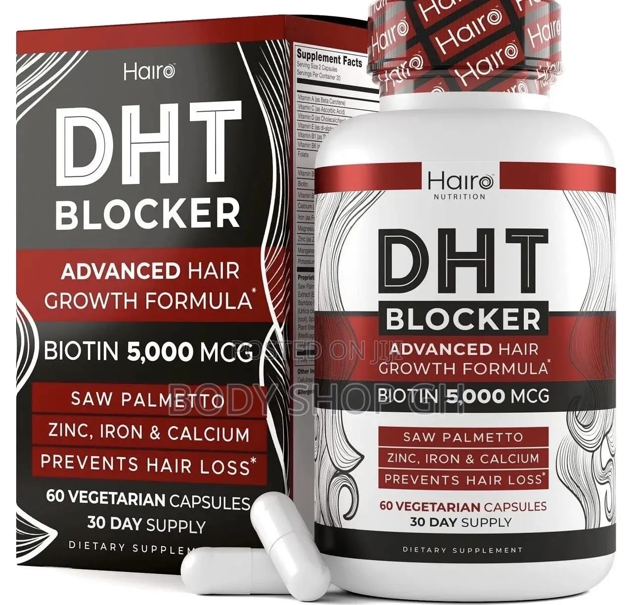 Dht Blocker for Hairloss, Baldness and Hair Thinning