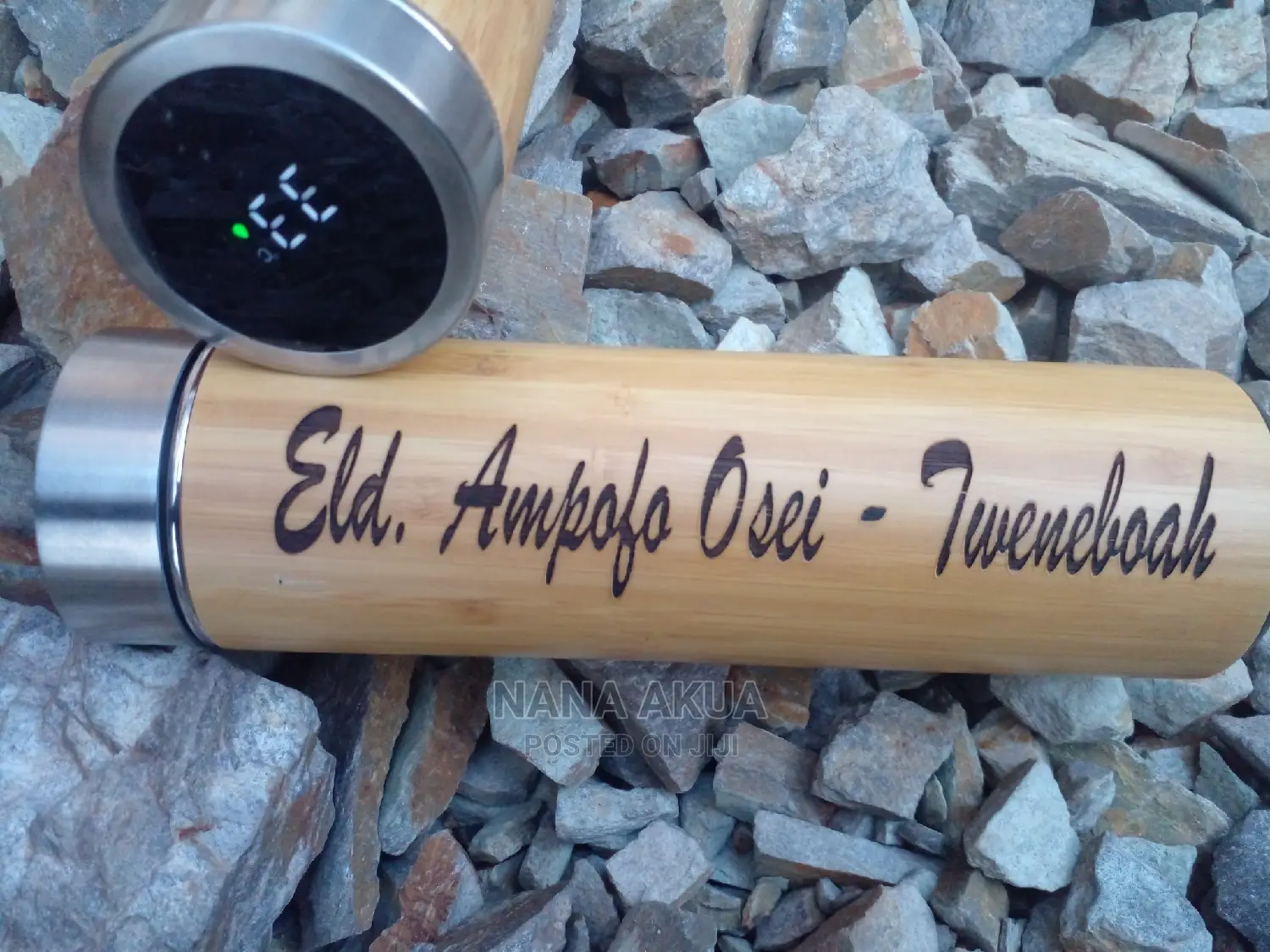 Bamboo Vacuum Flasks Customised