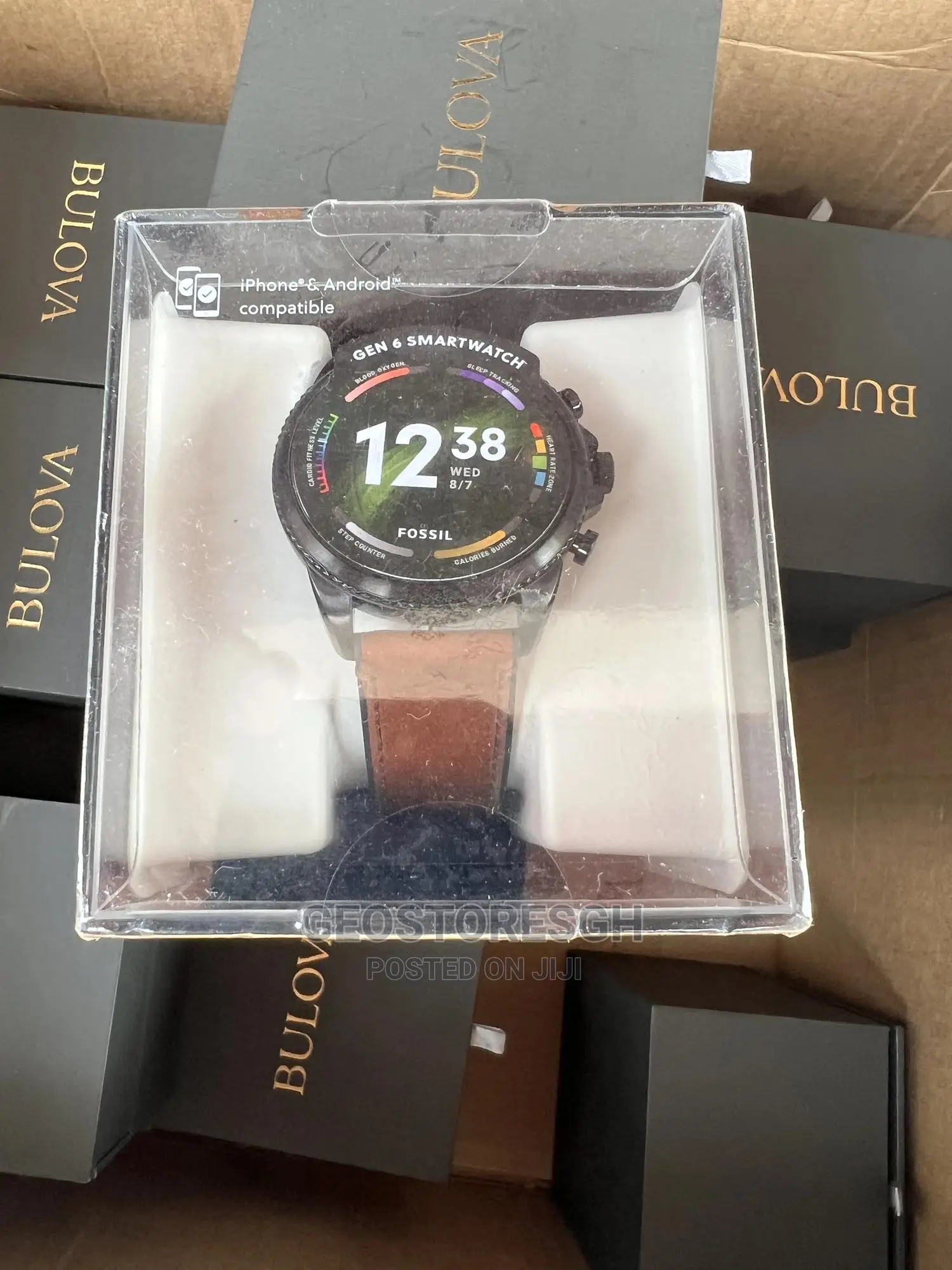 Gen 6 Smartwatch Brown Leather
