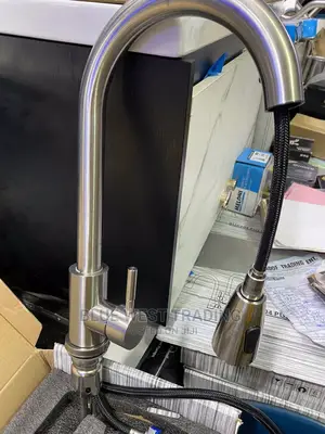 Pull Out Sink Tap (Hot and Cold) Grey