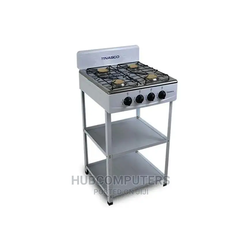 Gcnasco-Nasgs/K4bss-S Nasco Stove 4 Gas Cooker - Black Cap-2