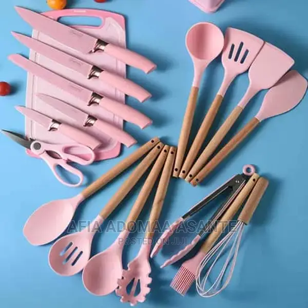 19 Pieces Silicon Spoon Set