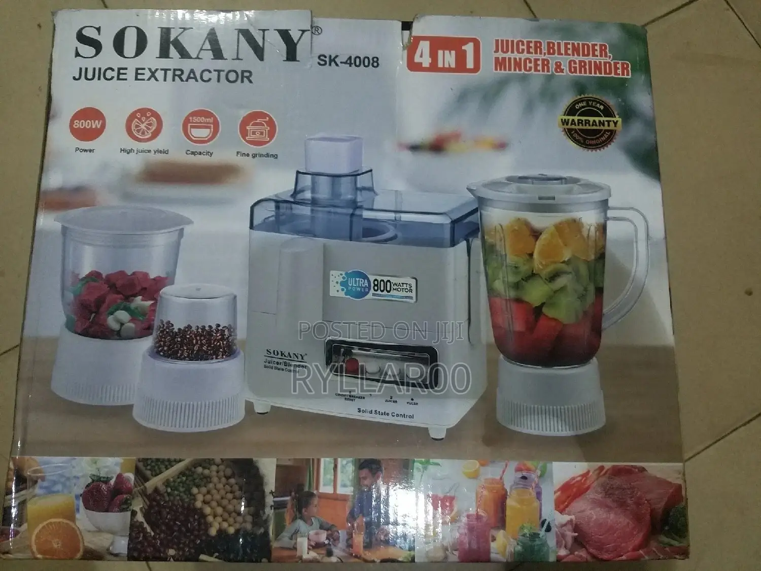 Sokany 4 in 1 Juice Extractor