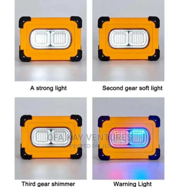 Led Solar Flood Light 4 Modes With Power Bank