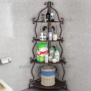 CNNINGYI Display Shelf,Tall Matel Corner Shelf Stand,4 Tier