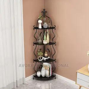 CNNINGYI Display Shelf,Tall Matel Corner Shelf Stand,4 Tier