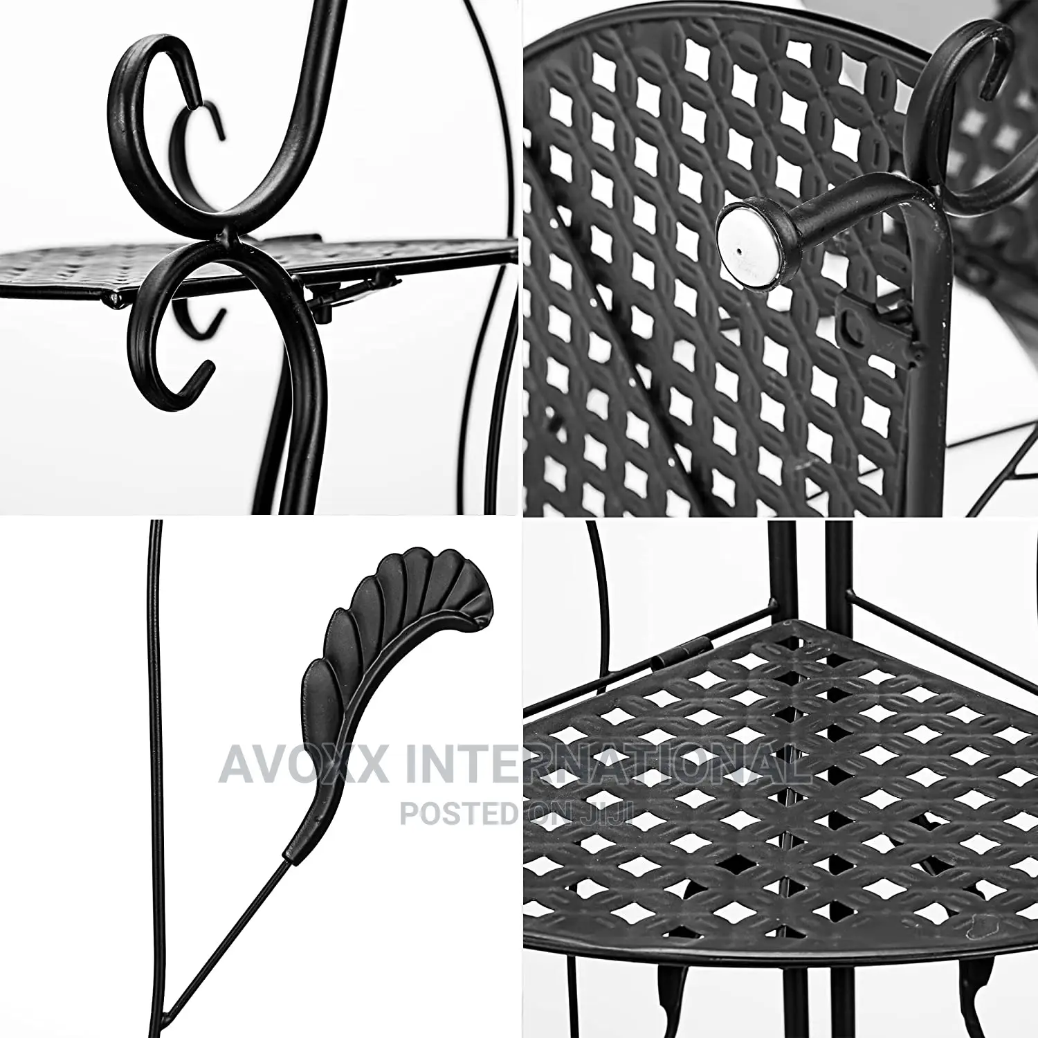 CNNINGYI Display Shelf,Tall Matel Corner Shelf Stand,4 Tier