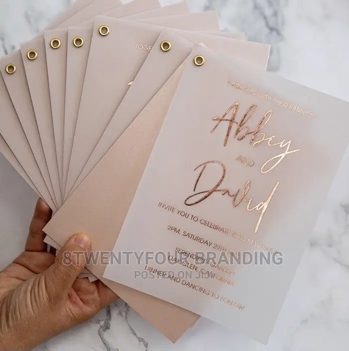 Invitation Cards With Photo (Moq: 50pcs)