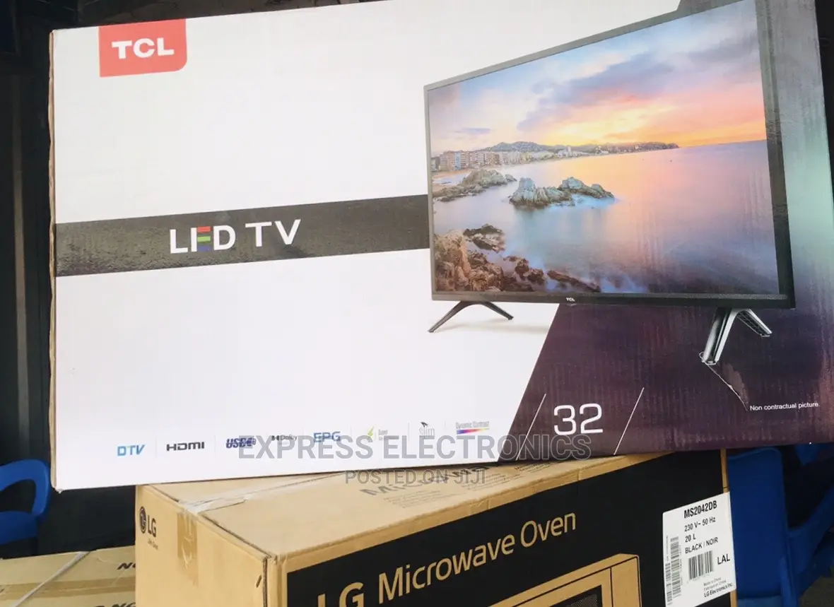 Neatly Sealed TCL 32”Satellite Digital HD TV