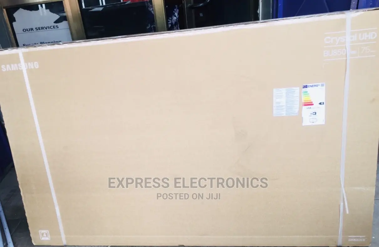 UHD Smart 75”BU8572 2022) Samsung Sleek Black Design Tv
