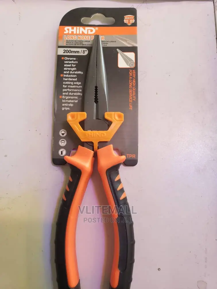 Shind Heavy Duty Long Nose Pliers - 200mm