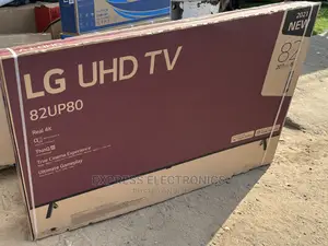 Sleek/Black Tv LG UHD Smart 82UP8050PVB Vivid Pictures