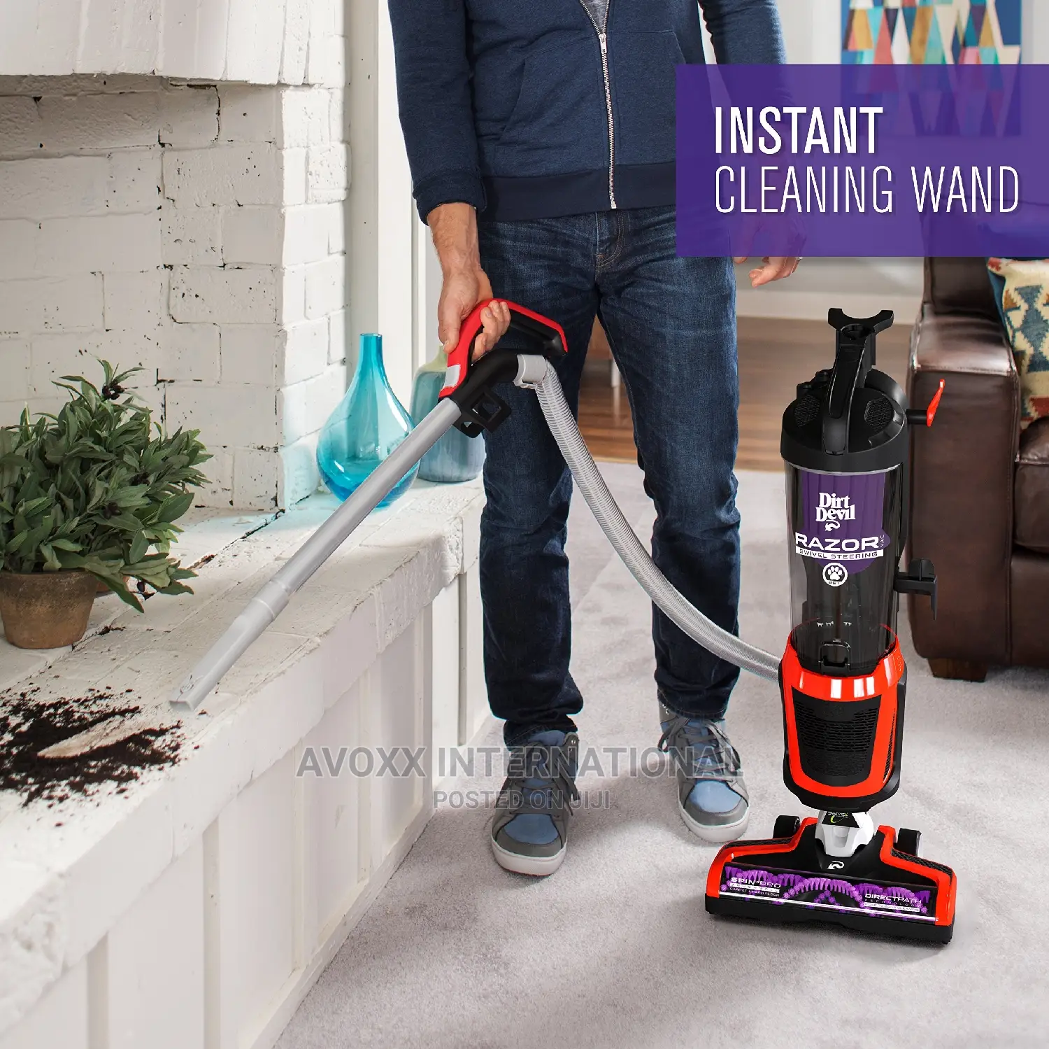 Dirt Devil Vacuum Cleaner With Swivel Steering, UD70355B