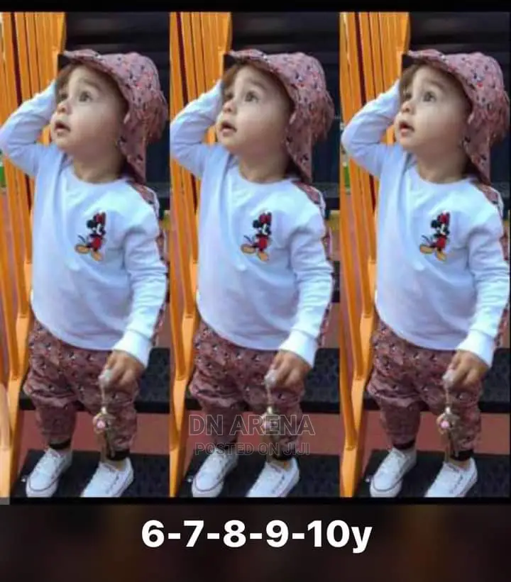 Kids 3 in 1 Outfit/ Top and Down With Hat