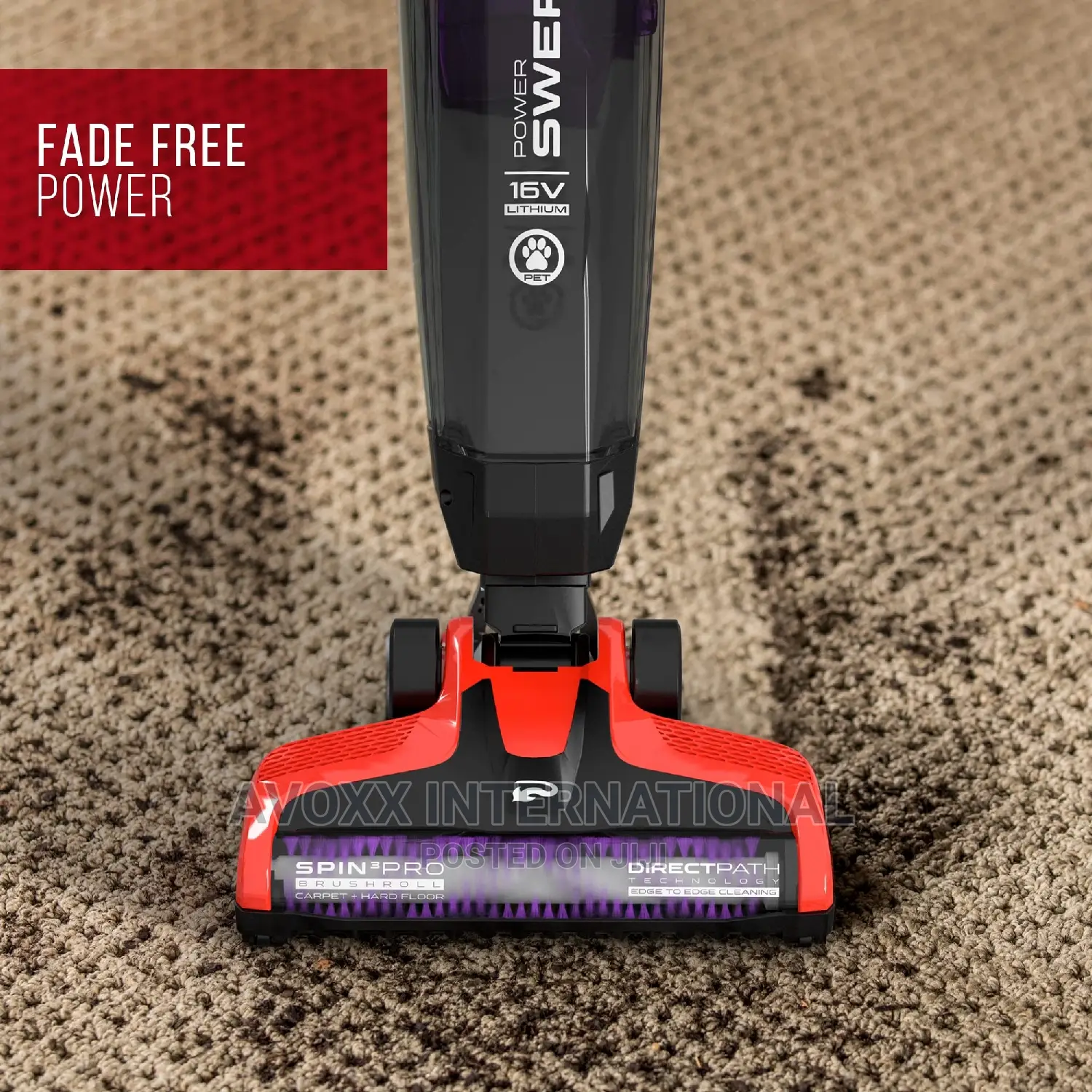 Power Swerve Vacuum Cleaner, Carpet and Hard Floors, BD22052