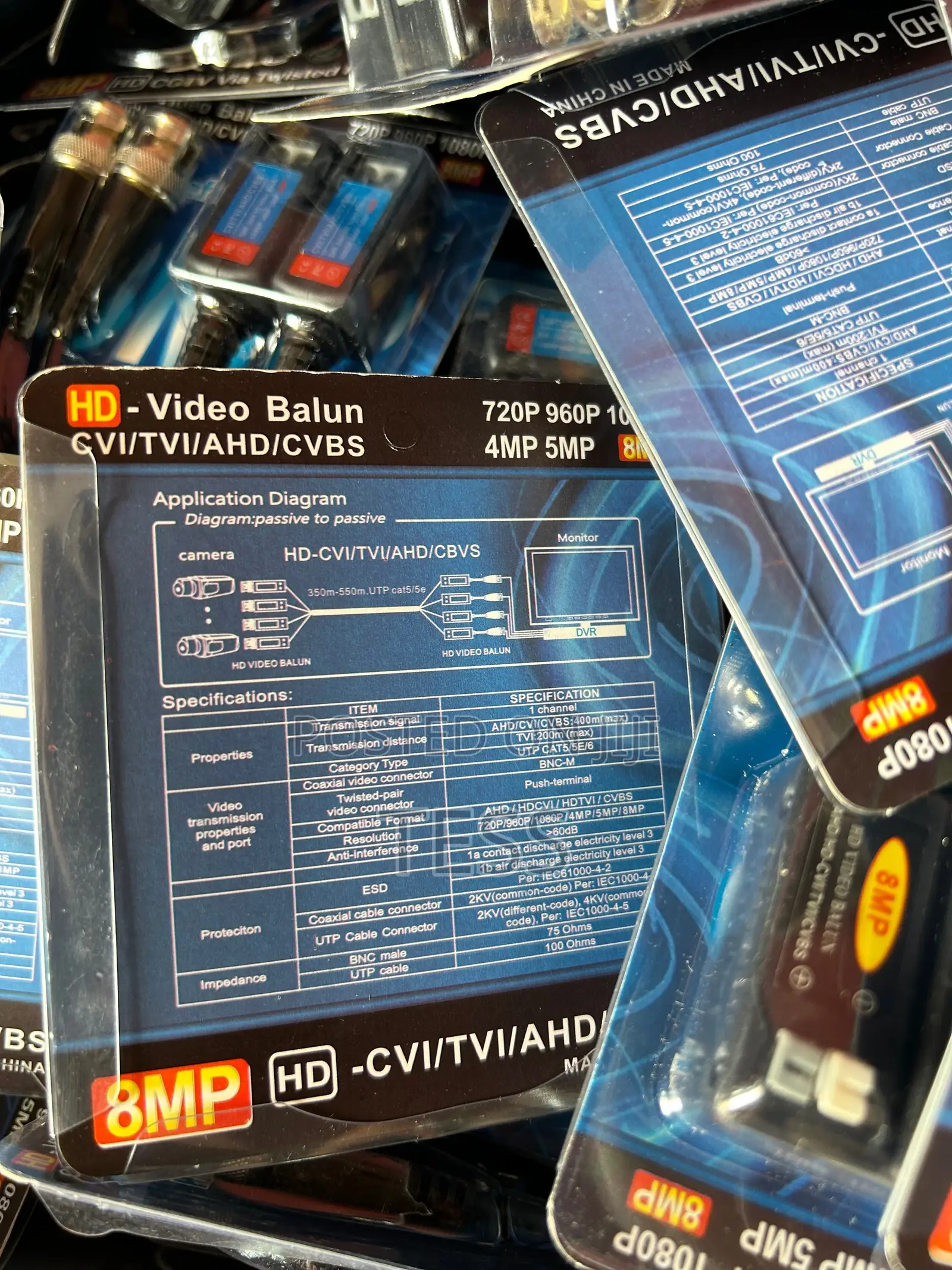 Video Balun (2mp, 5mp 8mp) CCTV