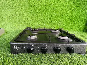 Volcano 4BURNER Metallic Black Tabletop Cooker Stove New