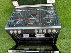 Black Inox Ferre 5burner Gas Stove Cooker Grill Oven