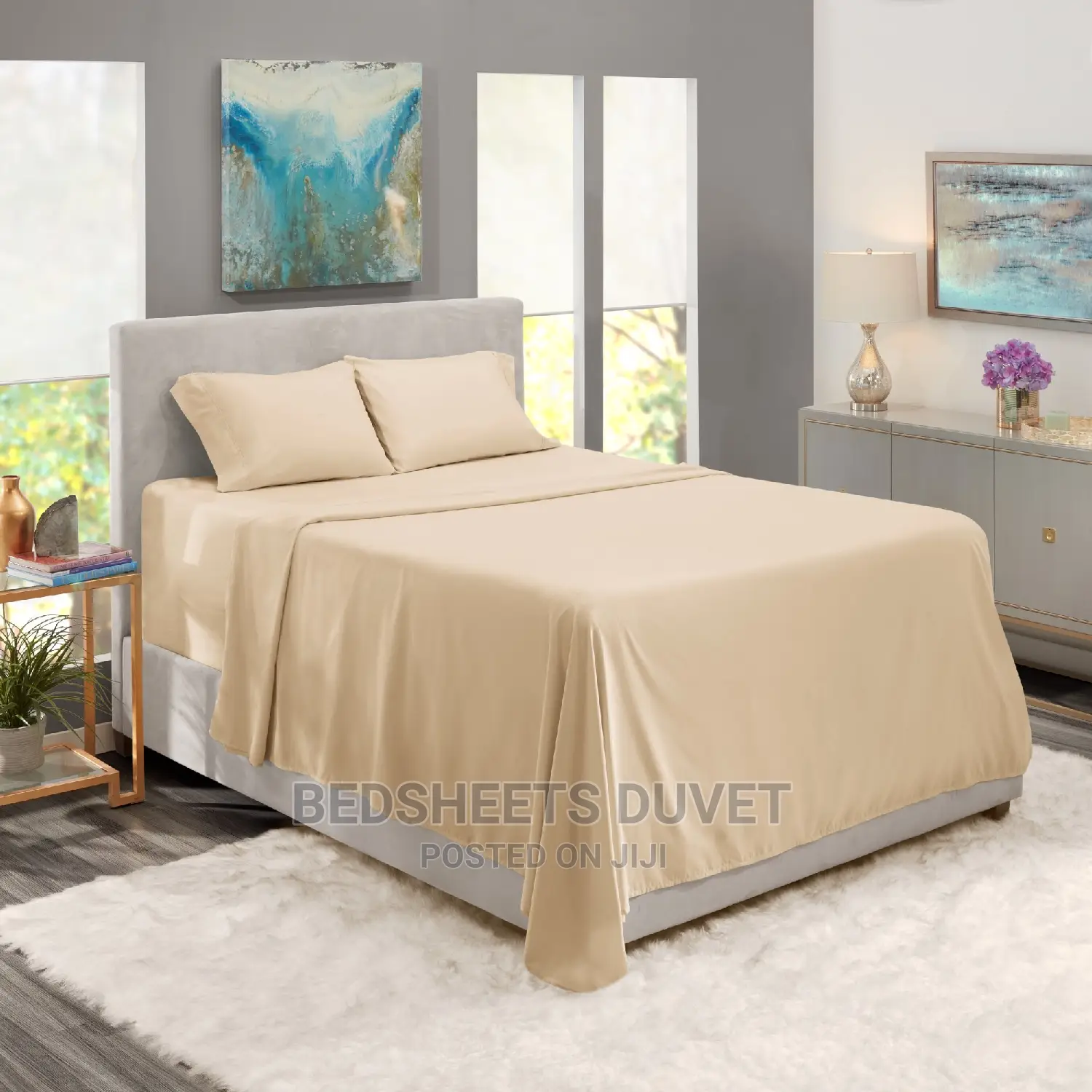 Beige Bedsheet Set