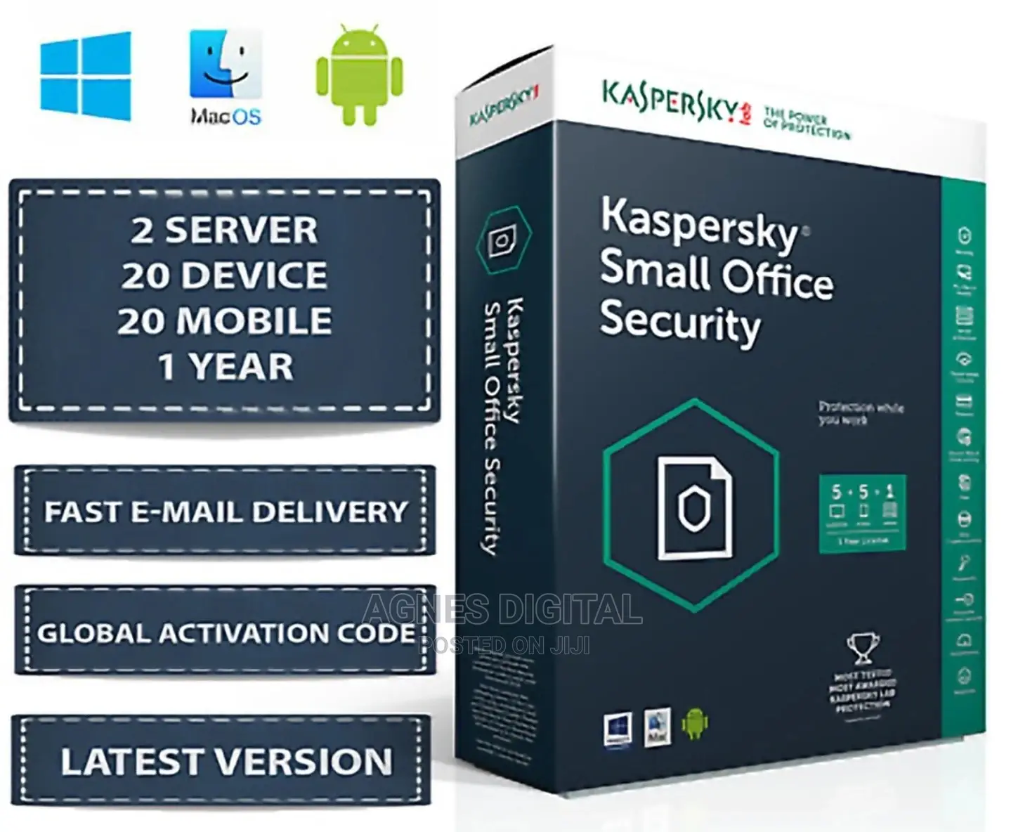 Kaspersky Small Office Security Key -2 Server 20pc + 1 Year