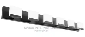 Ralbay LED Black Modern Vanity Light 6 Light Matte Black