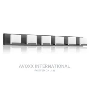 Ralbay LED Black Modern Vanity Light 6 Light Matte Black