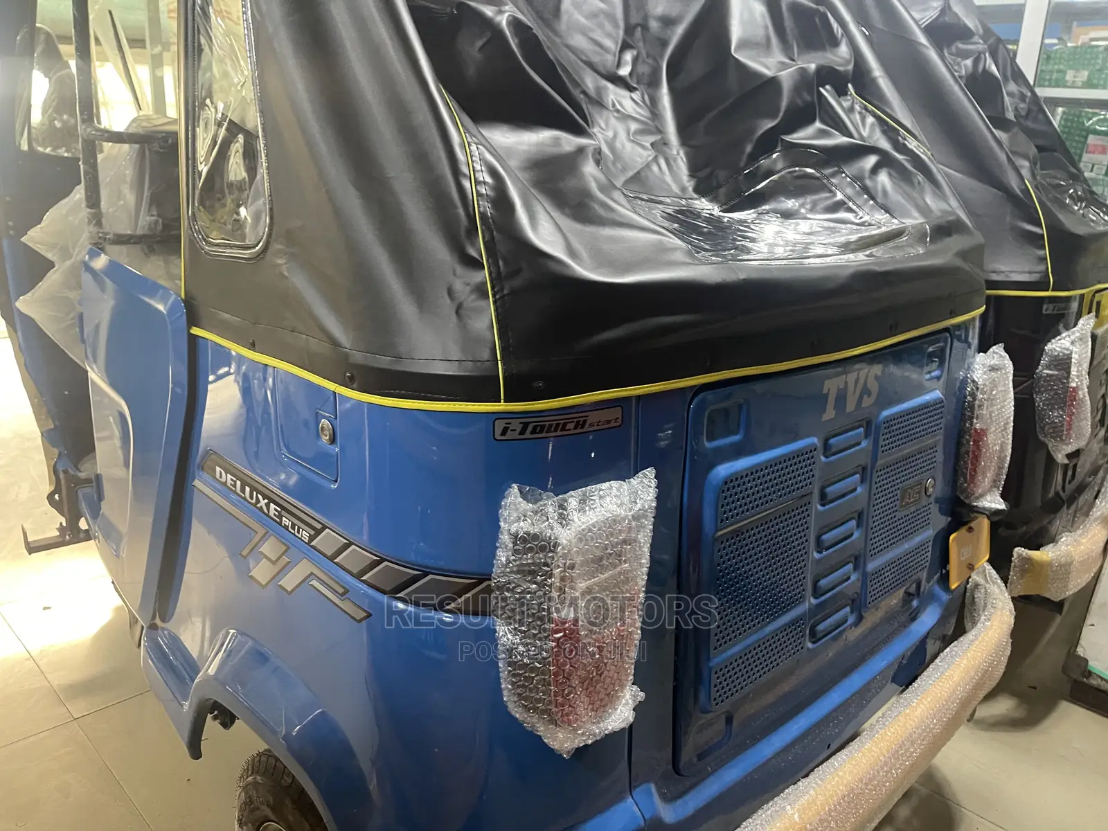 New TVS King Deluxe Plus iTouch Start 2023 Blue