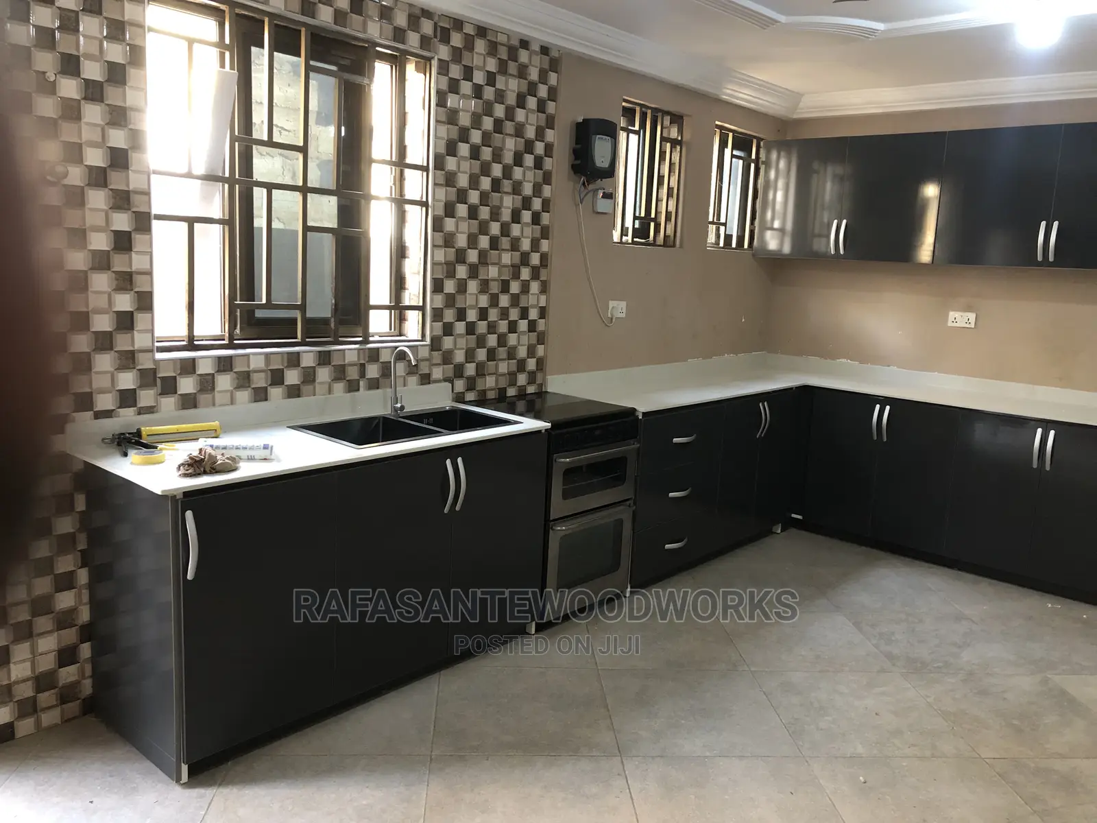 RAF Kitchen Cabinet With MDF and Marble Top or Laminate