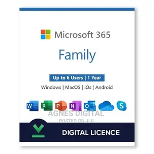 Microsoft 365 Family License Key (6PC / MAC / 1 Year)