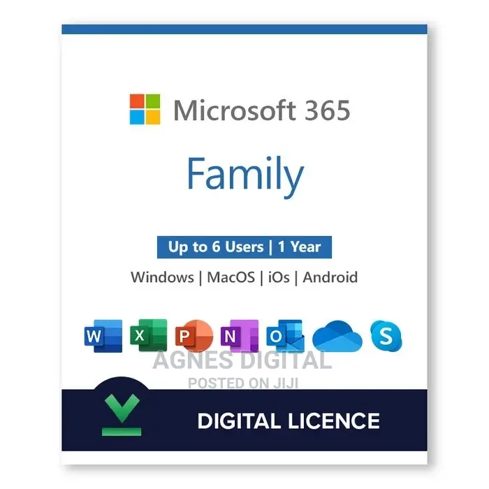 Microsoft 365 Family License Key (6PC / MAC / 1 Year)