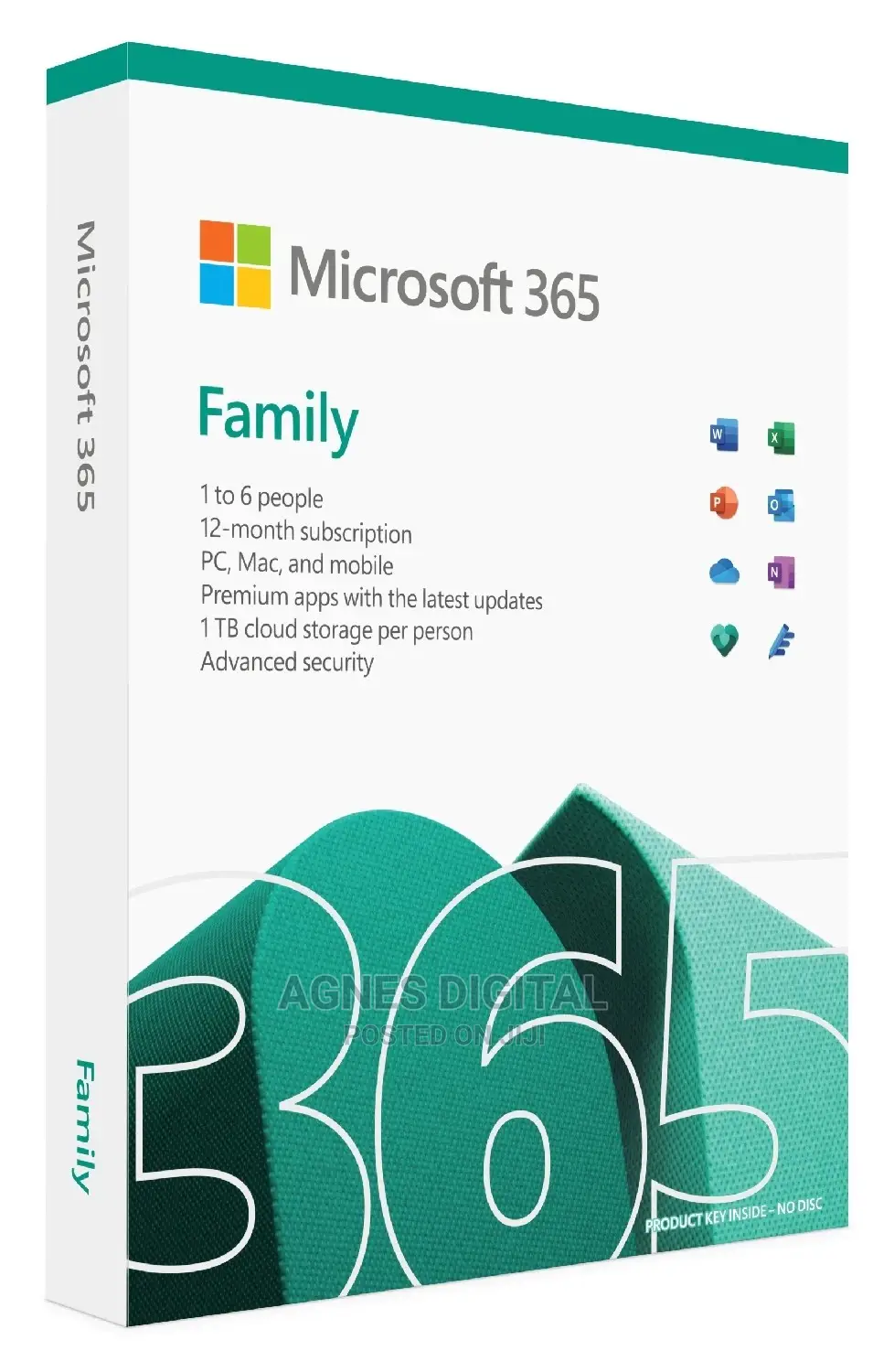 Microsoft 365 Family Key (One-Year Subscription; 6 People)