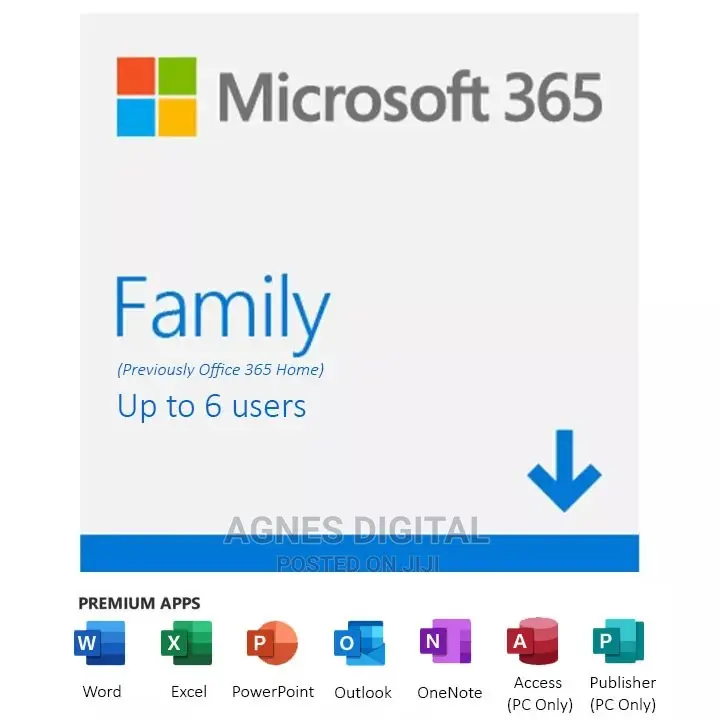 Microsoft 365 Family - 12-Month Subscription Key - (Email)