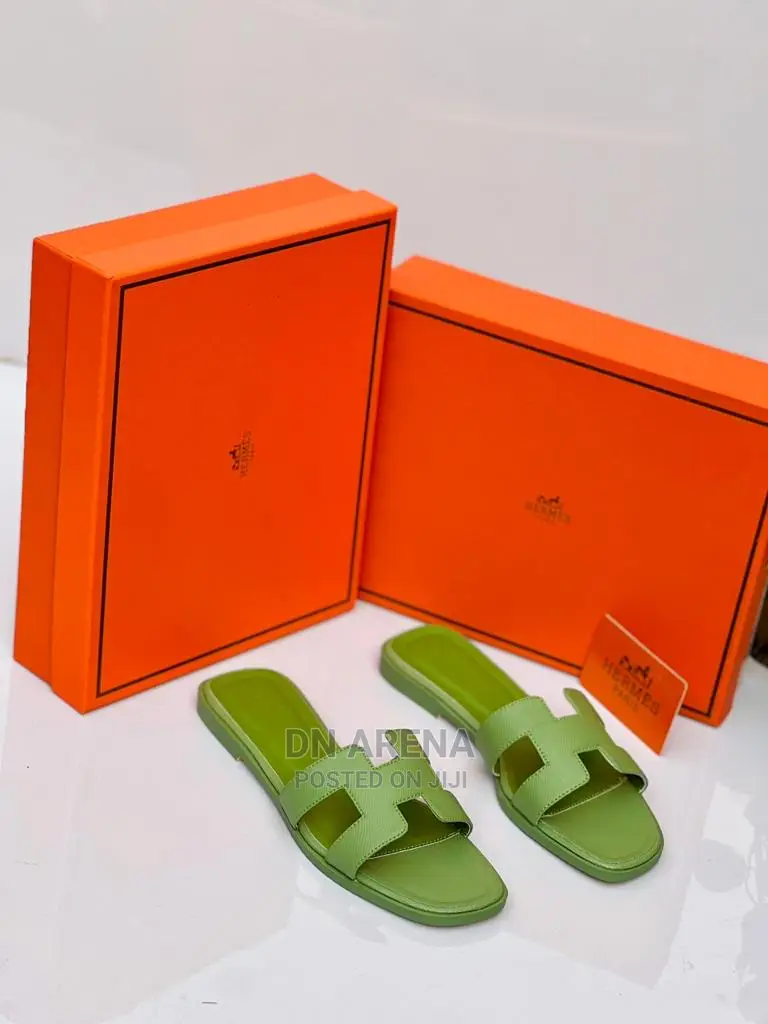 Auth Hermes Slippers in a Box